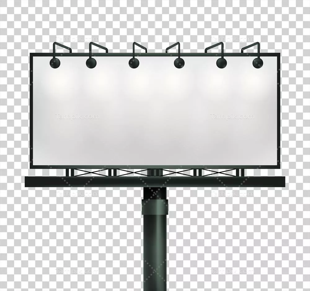 پشتزمینه وکتور بیلبورد واقعی با طراحی مدرن و جذاب