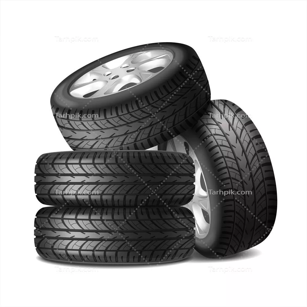 ست کامل و واقع‌گرایانه تیونینگ چرخ‌های اتومبیل به صورت وکتور