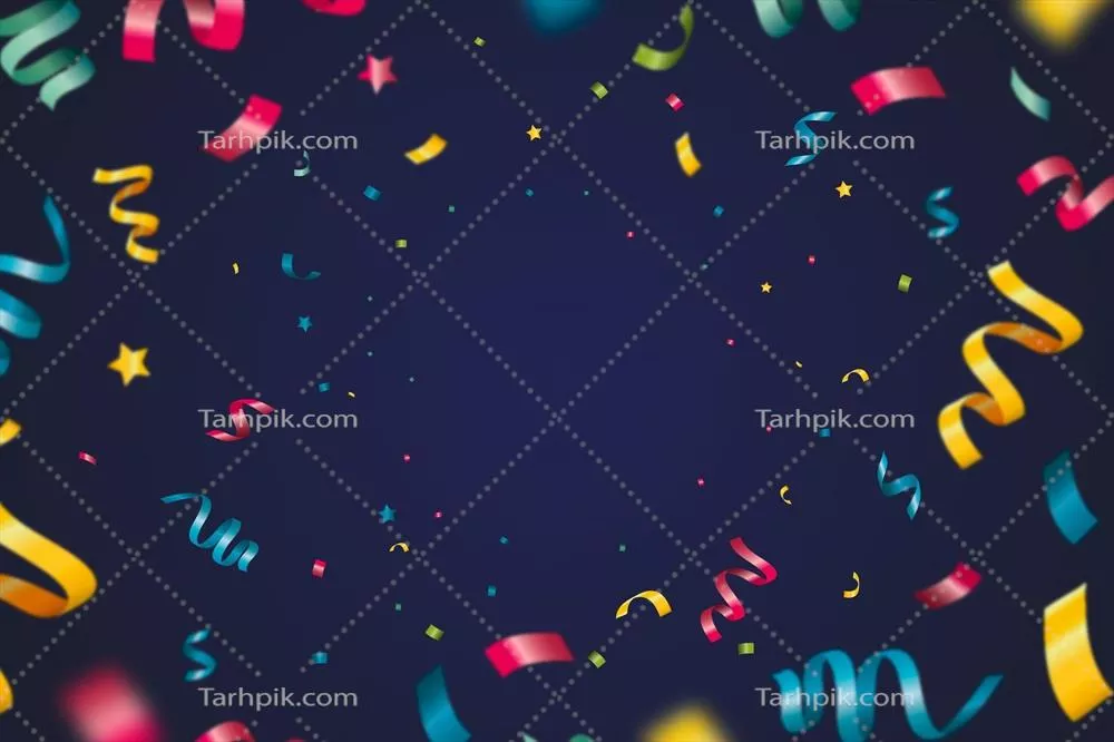پسزمینه واقعی کنفیتی وکتور برای طراحیهای زیبا و جذاب
