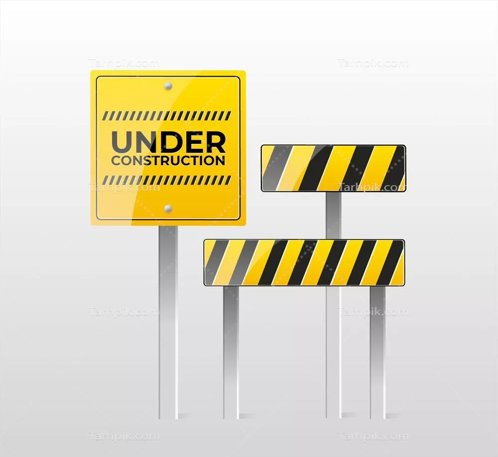 طرح وکتور علائم ساختمانی به صورت واقعگرایانه برای پروژههای عمرانی