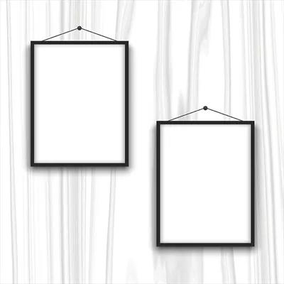 فریمهای چوبی واقعگرایانه و وکتور برای طراحی گرافیکی