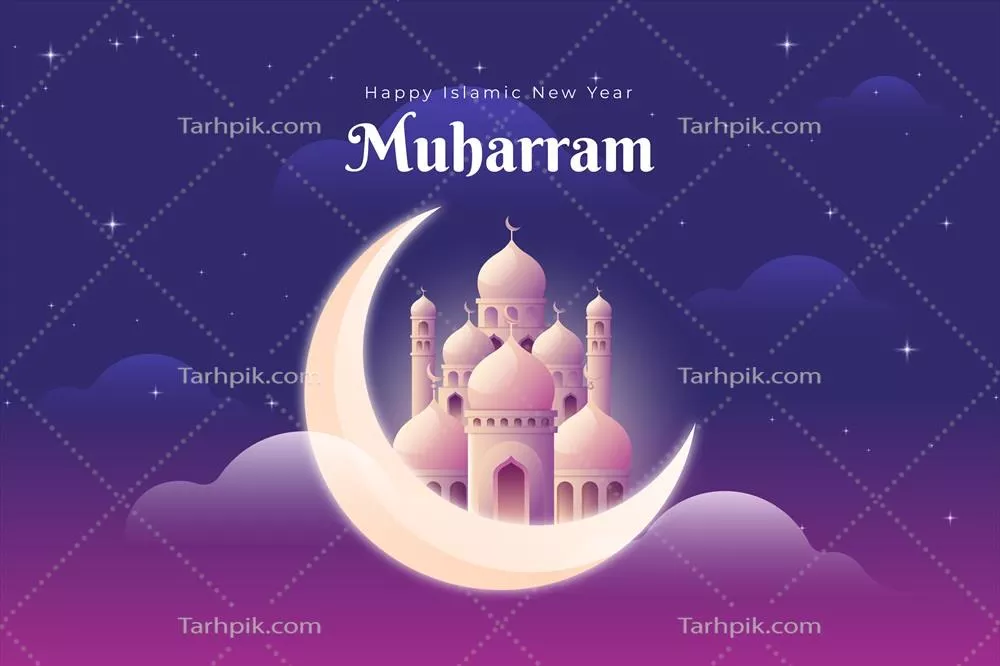 پس‌زمینه وکتوری واقعی خوشحال برای سال نو اسلامی