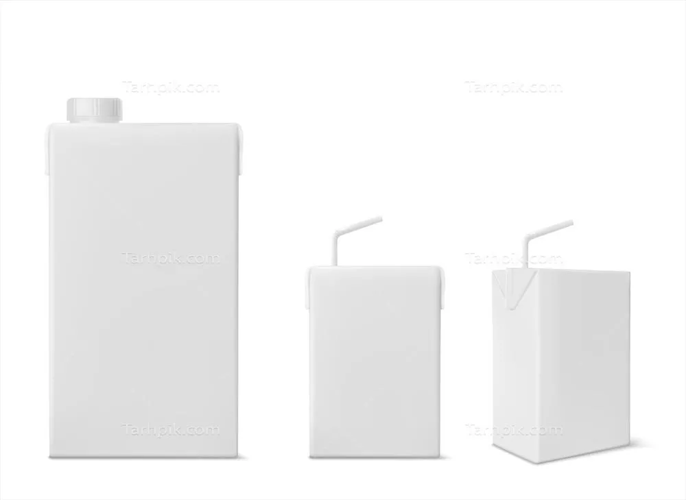 وکتور مجموعه طراحی بسته بندی واقع گرایانه آبمیوه با کیفیت بالا