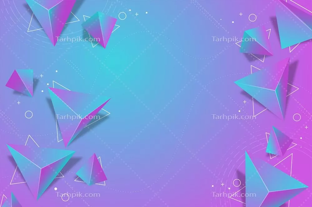 پسزمینهٔ چندوجهی واقعگرا و وکتور برای طراحی گرافیکی