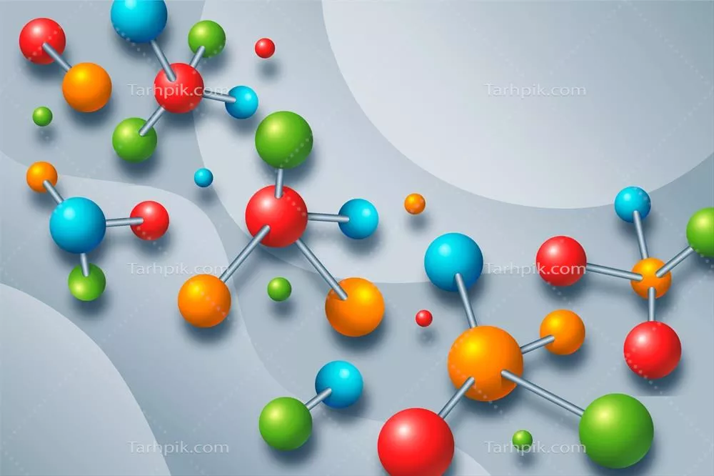 طرح وکتور پسزمینه علمی واقعگرایانه برای پروژههای آموزشی و تحقیقاتی