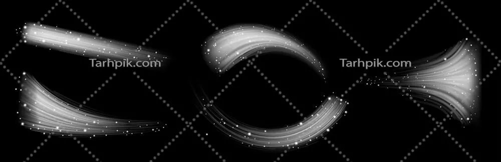 وکتور مجموعهای واقعگرایانه از جریانات هوای سرد ایزوله شده بر روی پسزمینه سیاه