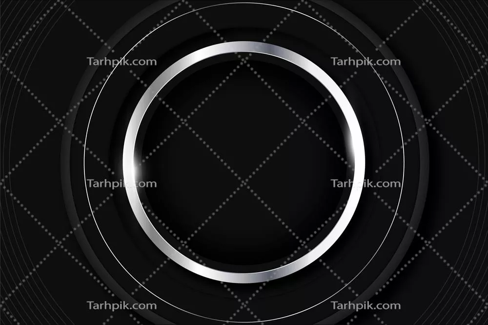 قالب وکتوری قاب نقرهای واقعگرایانه با طراحی شیک و مدرن