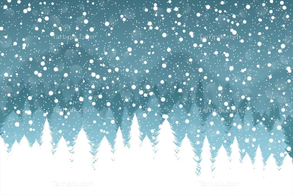 پسزمینه وکتور بارش برف واقعی و زیبا برای طراحی