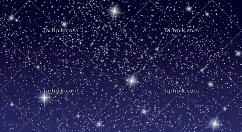 وکتور آسمان ستارهای واقعی با ستارههای درخشان در شب
