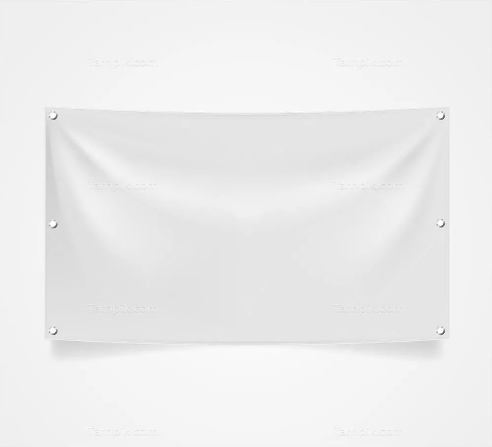 بنر پارچهای واقعگرایانه با وکتور عالی و منحصر به فرد