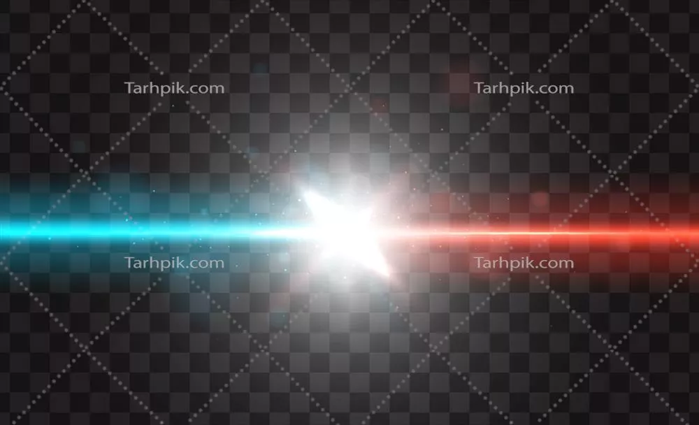 اثر برخورد دو منبع نوری واقعی در طراحی و گرافیک وکتور
