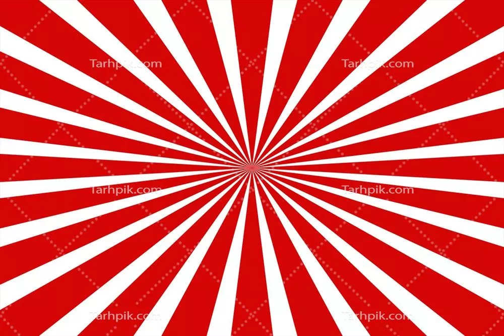 وکتور پسزمینه خورشیدی قرمز و سفید با الگوی جذاب و زنده