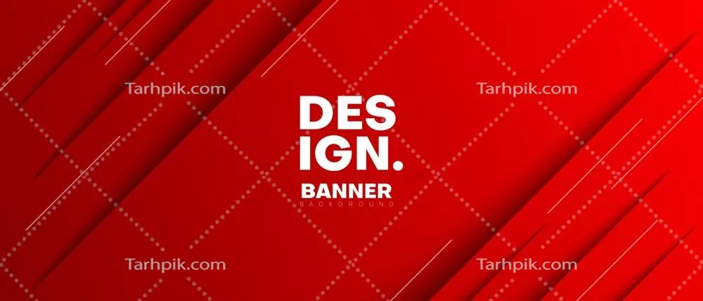وکتور پسزمینه بنر سبک برش کاغذی قرمز با الگوهای زیبا