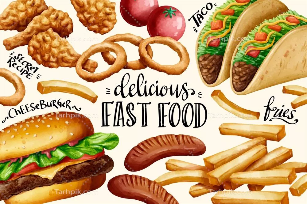 آثار هنری دیواری برای رستوران‌ها با طراحی وکتور جذاب