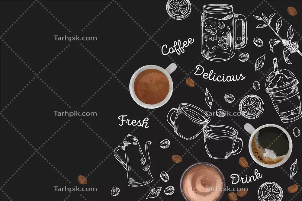 مقواهای دیواری رستوران با طراحی نقاشی وکتور برای زیباسازی فضا