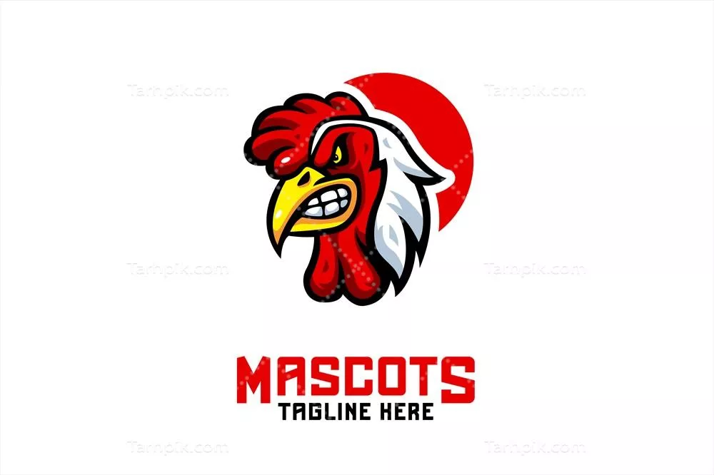 لوگو وکتوری ماسکوت خروس با طراحی منحصر به فرد و جذاب