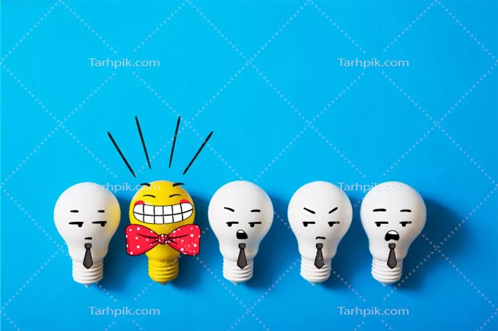 طراحی گرافیکی لامپ های ردیفی با لامپ روشن و درخشان در وکتور