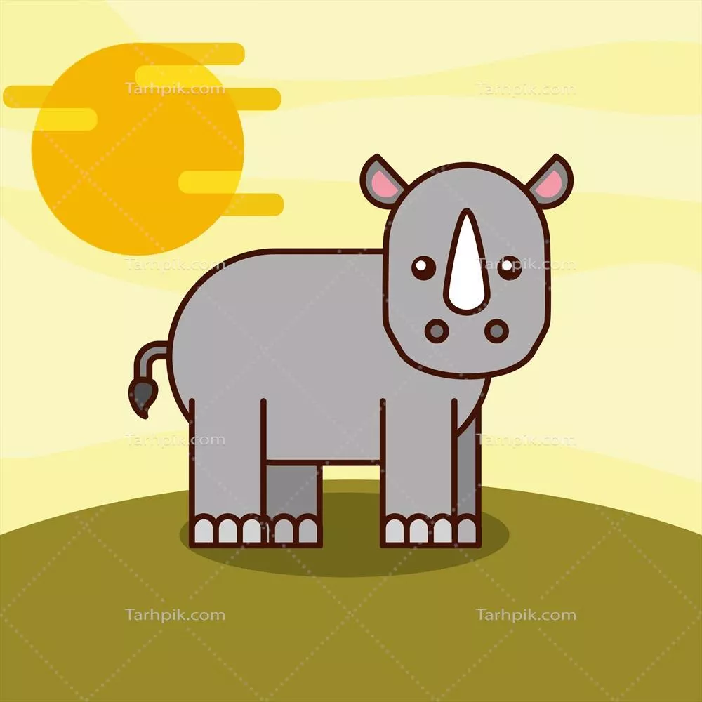 کارتون وکتور حیوانات سافاری: جشنواره طبیعت در دنیای رنگی