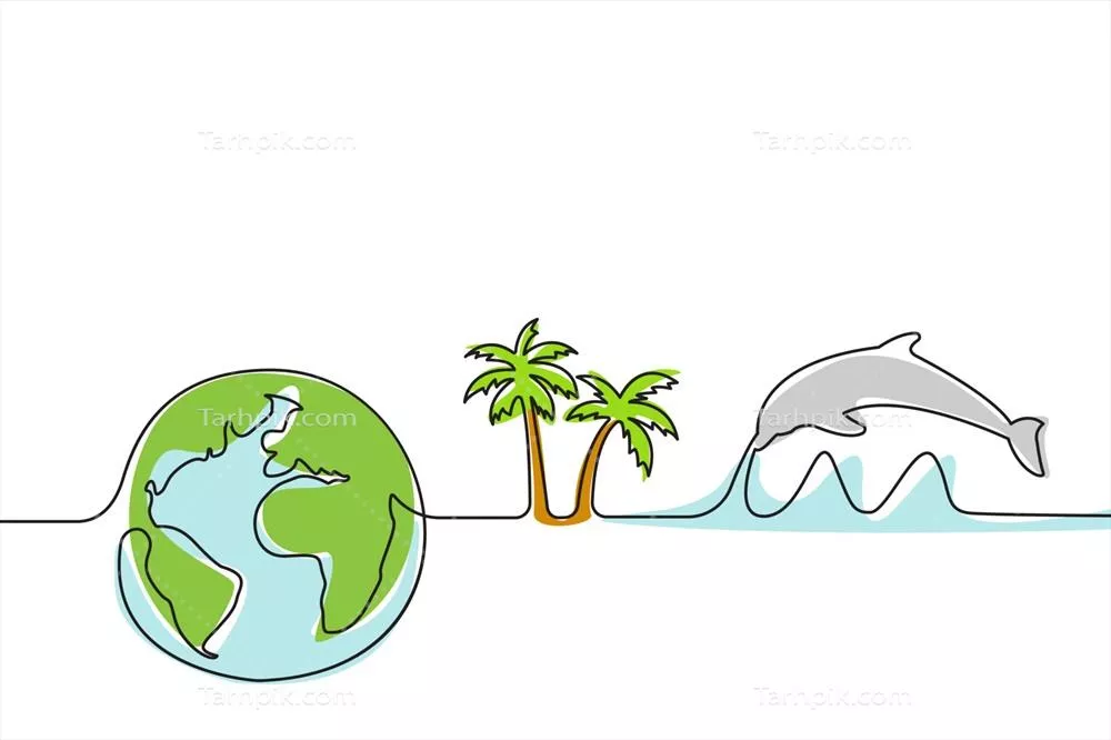 وکتور نجات زمین: حفاظت از محیط زیست برای متوقف کردن گرمایش جهانی