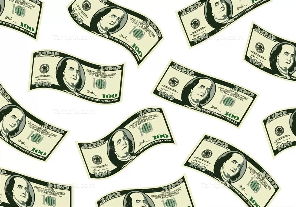 تصویر وکتوری پول پراکنده: طراحی خلاقانه برای نمادهای مالی