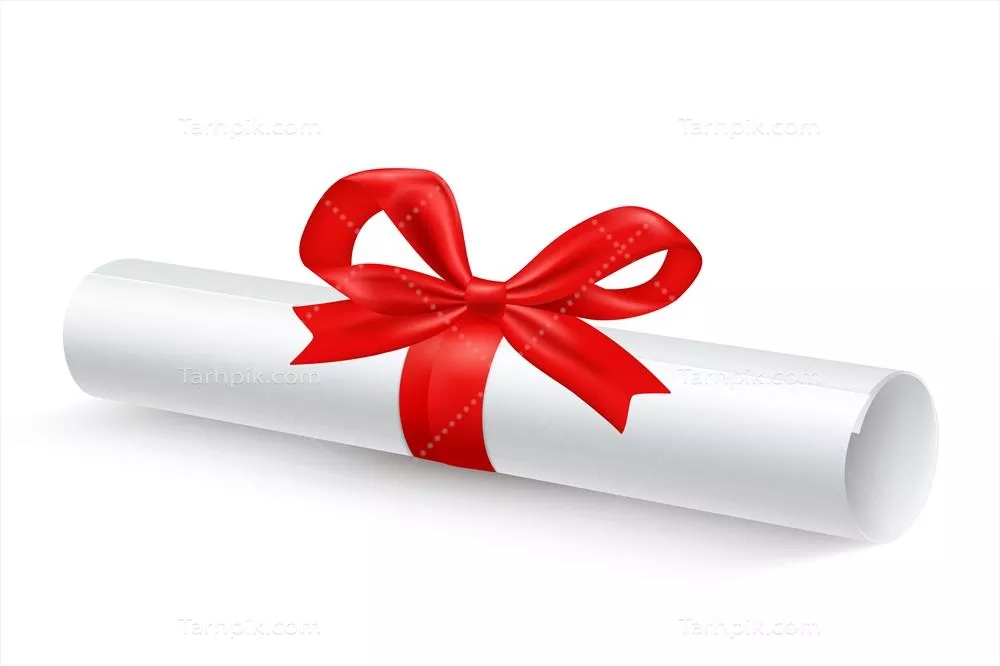 طراحی وکتور واقعی ریبون کاغذی نوار لولهای به شکل ص scroll