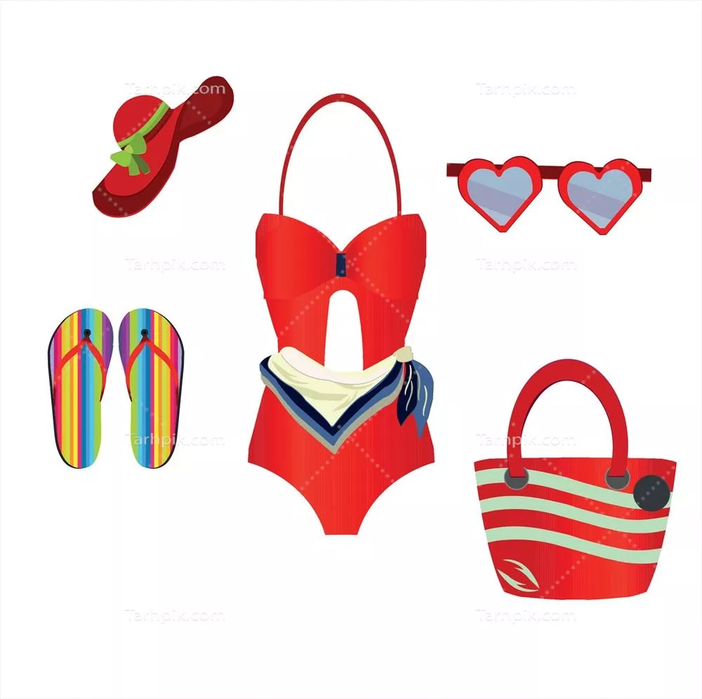 وکتور لباسهای زنانه ساحلی: شیکترین و راحتترین گزینهها برای روزهای آفتابی