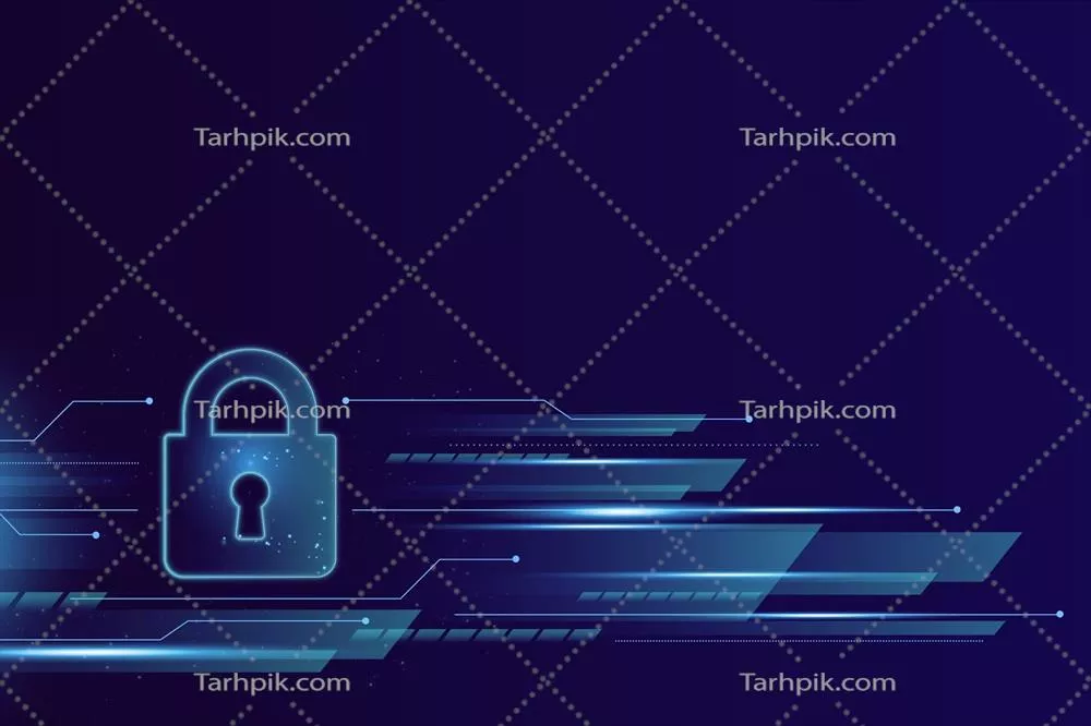 وکتور مقدمه‌ای بر پس‌زمینه انتزاعی فناوری‌های امن با کیفیت بالا