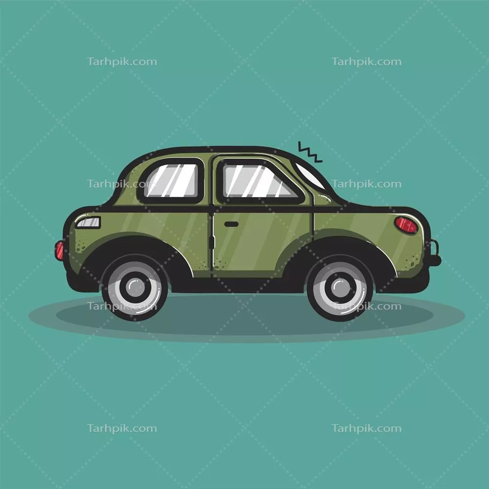وکتور تصویر گرافیکی ون-برابر-برای-انتقال-یک-خودروی-سدان