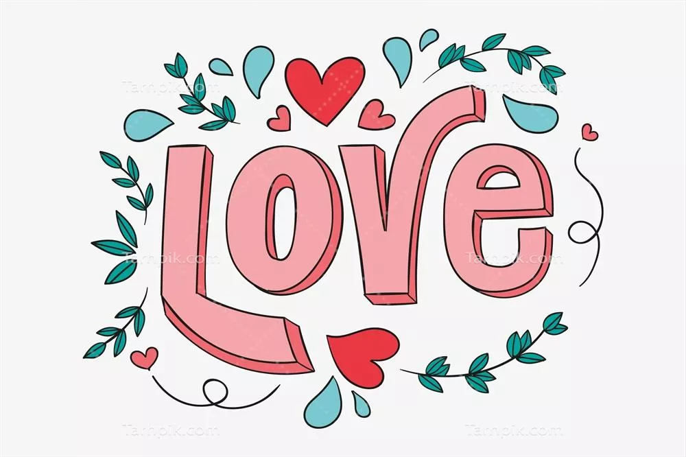 وکتور فونت دست خط الهام بخش برای خوددوستی و عشق به خویشتن