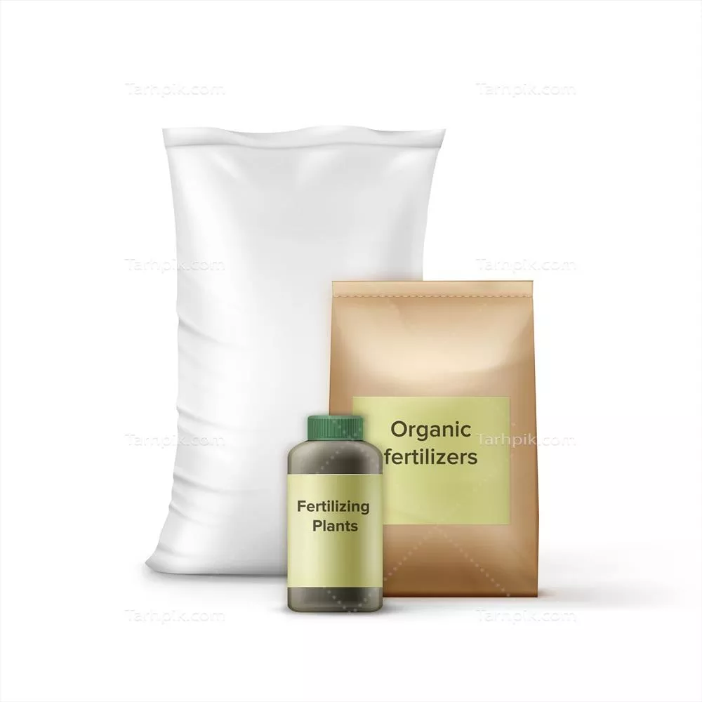 کیف های بطری با کود برای باغبانی - طراحی گرافیکی و وکتور