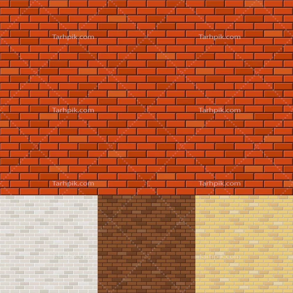 وکتور متن بافت های پس زمینه دیواری با آجر و سنگ برای طراحی گرافیکی