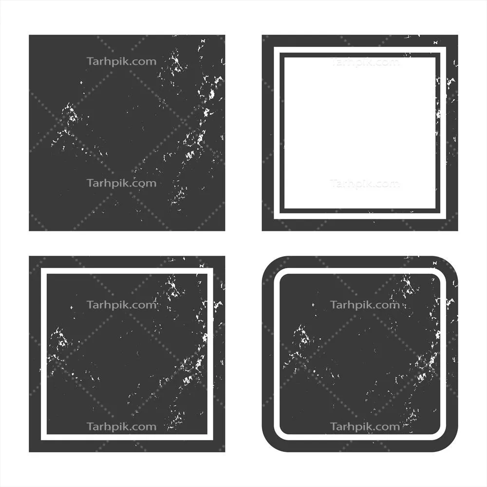 مجموعه استامپهای وکتوری مثلثزاویه و گرافیکی با طراحی گرانج