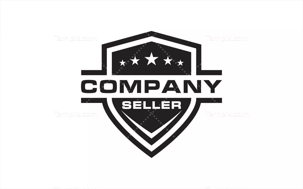 وکتور آرم سپر با ستارههای رتبهبندی برای مهر اعتماد فروشنده مینیمالیست