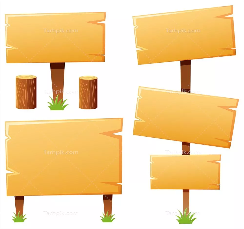 وکتور تصویر الگوی تابلو چوبی زیبا و خلاقانه برای طراحی