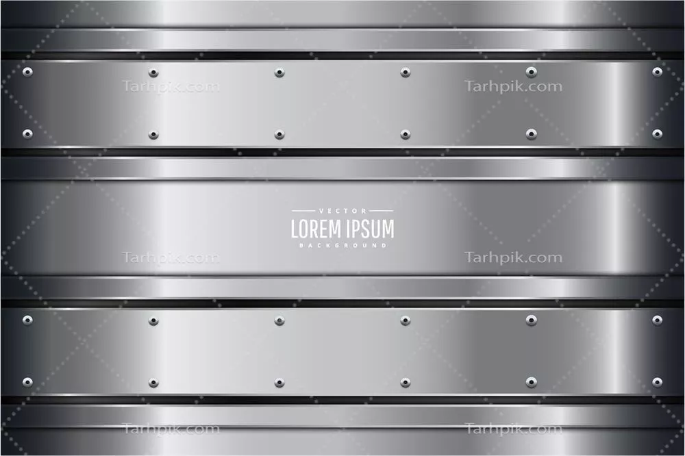 وکتور پسزمینه فلزی نقرهای-کروم با رنگهای خاکستری و نقرهای و فضایی تاریک