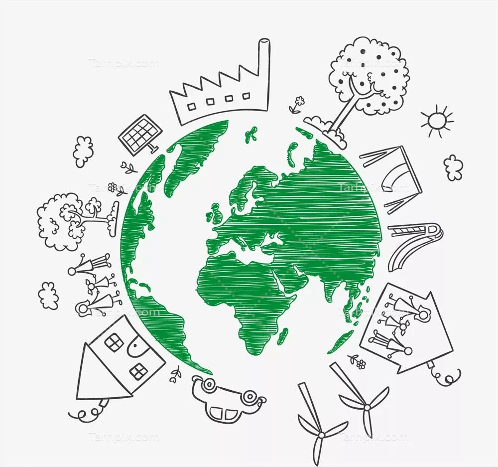 طرحهای هنری زمینشناسی برای روز زمین با طراحی وکتور