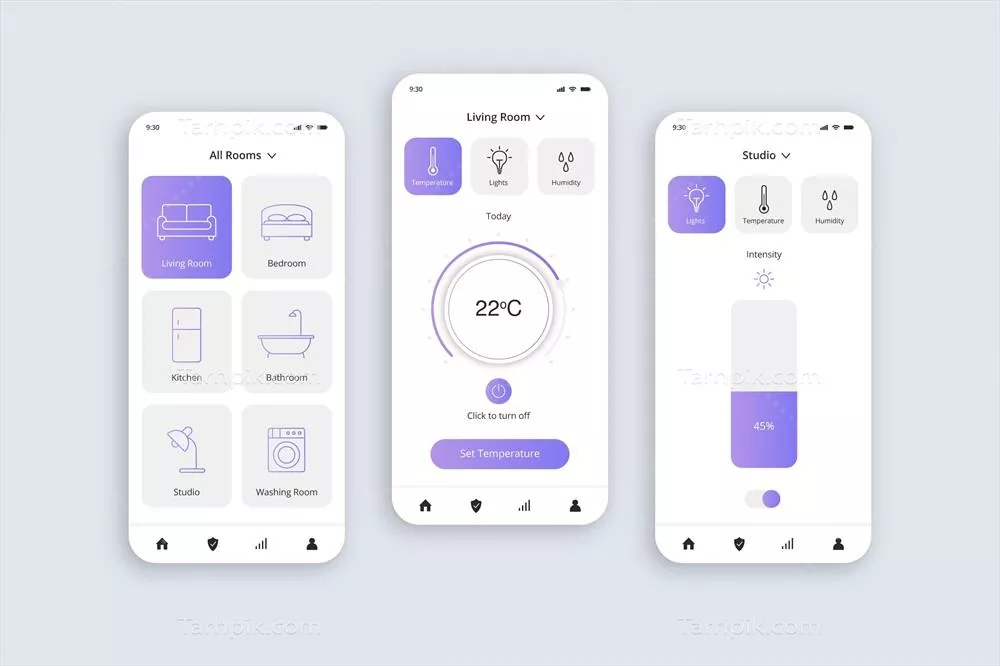 نقشۀ کاربردی خانه‌های هوشمند به صورت وکتور برای طراحی و توسعه نرم‌افزار