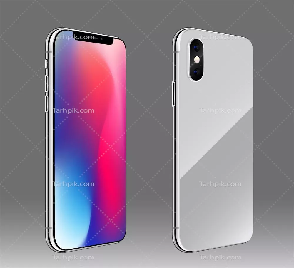 سمتهای مختلف یک گوشی هوشمند با سبک واقعگرایانه – وکتور