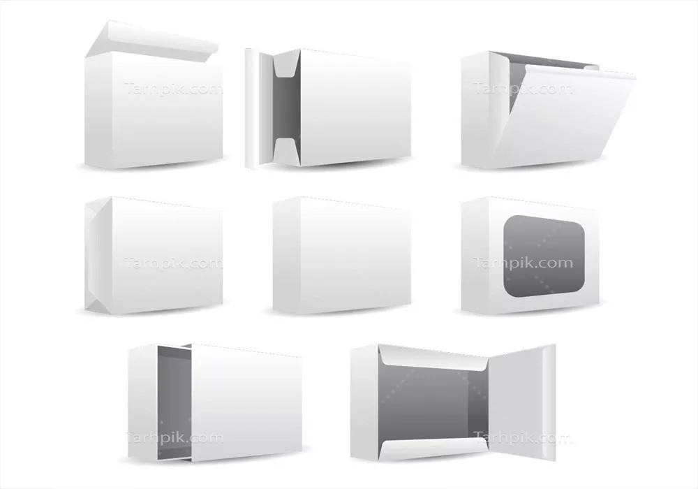 وکتور شبیه‌سازی جعبه صابون با متن خالی و لوگو برای طراحی گرافیکی