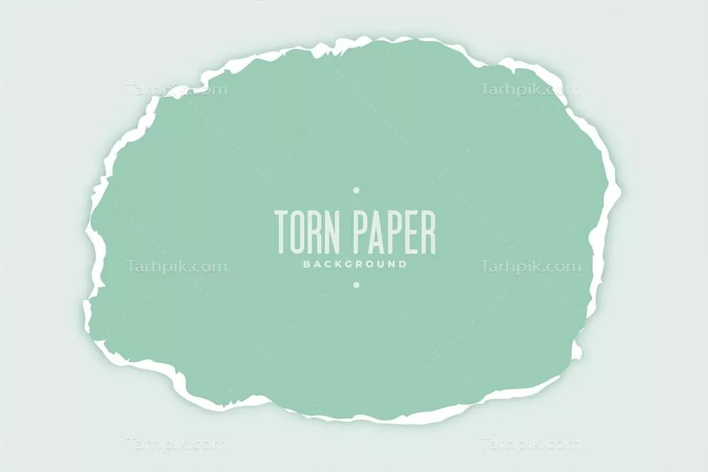 طرح وکتور شکل بیضی و دایره ای از کاغذ پاره شده با جزئیات زیبا