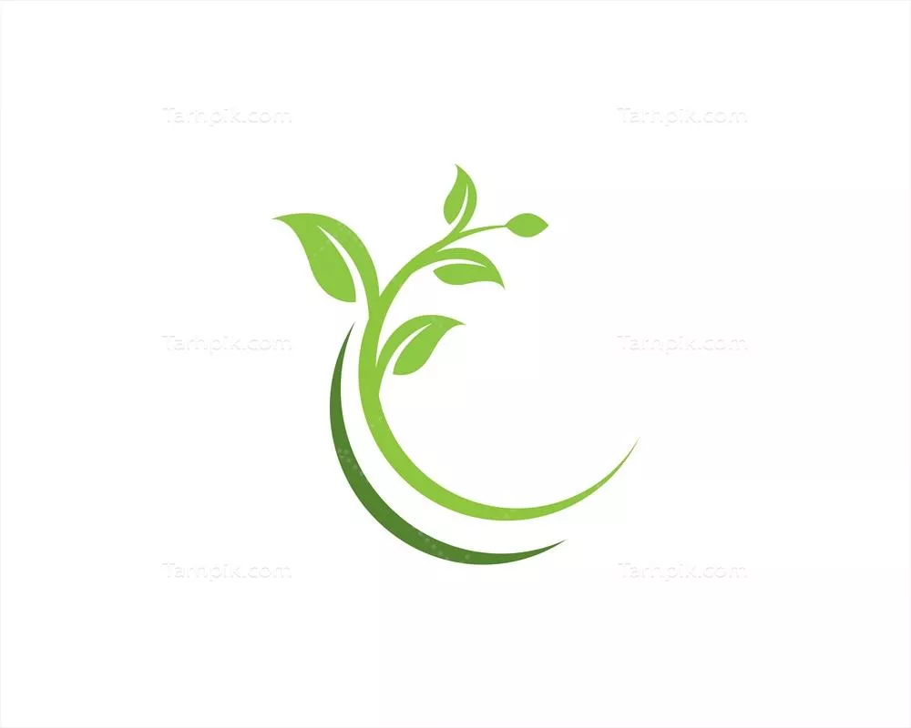 الگوی طراحی وکتور آیکون برگ درخت برای گرافیک‌های دیجیتال