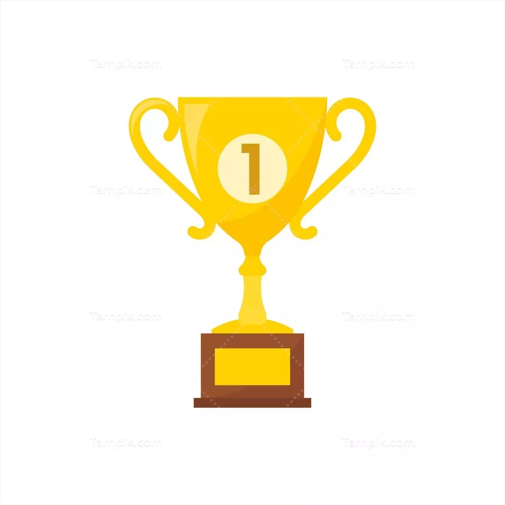 تصویر وکتوری از تندیس یا جایزه: نمادی برای موفقیت و افتخار