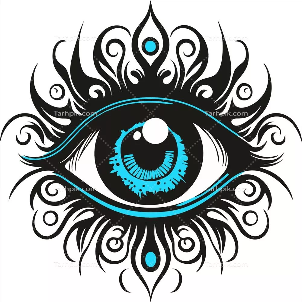 وکتور طراحی خاص چشم بد ترکیه برای حفاظت انرژی و مقابله با بلاها