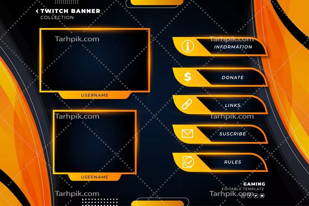 وکتور مجموعة الافتات التي تحوي قوالب مباشرة للتيك، تصميمات وكتل متجهة