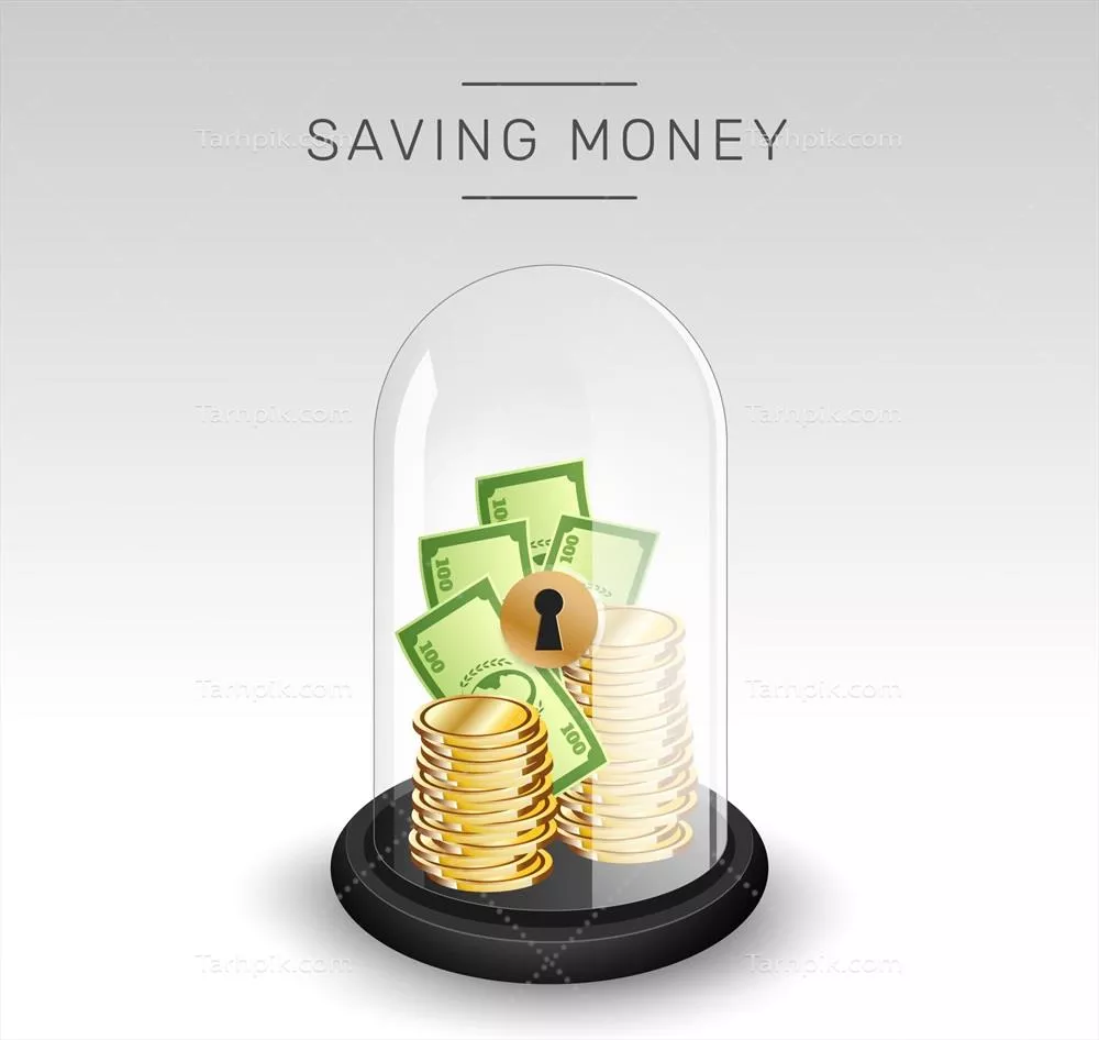 طرح پس‌زمینه با اسکناس‌های پول - طراحی وکتور با جزئیات بالا