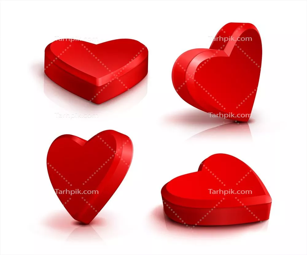اشکال قلب ولنتاین - وکتورهای زیبا برای روز عشق و ولنتاین