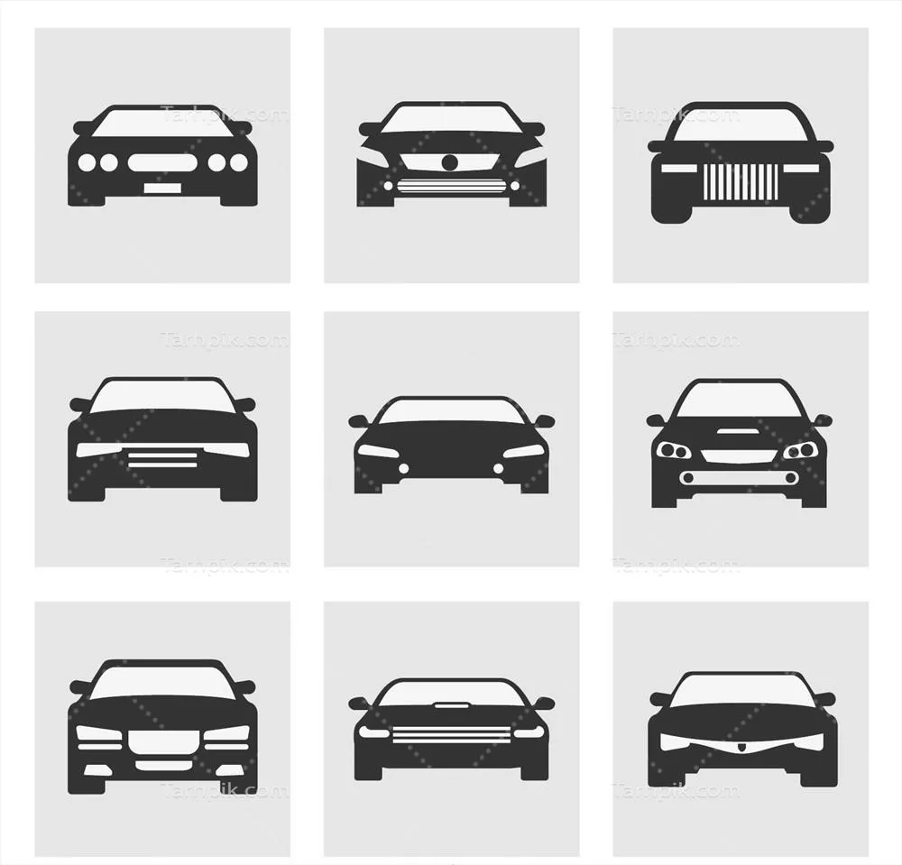 مجموعهای از انواع خودروهای وکتور با طراحیهای مدرن و جذاب