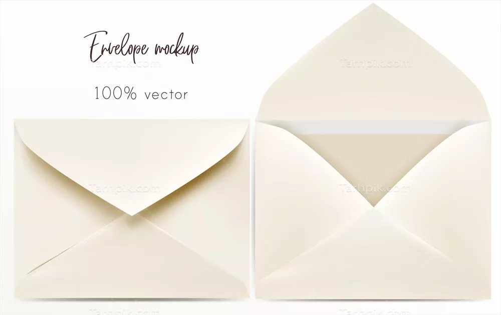 مجموعه آیکون‌های وکتور مربوط به پاکت نامه و نامه‌ها