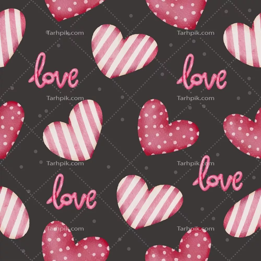 وکتور مجموعهای از عناصر هنری رنگ آبی برای روز ولنتاین با قلبهای قرمز و صورتی برای تزئینات