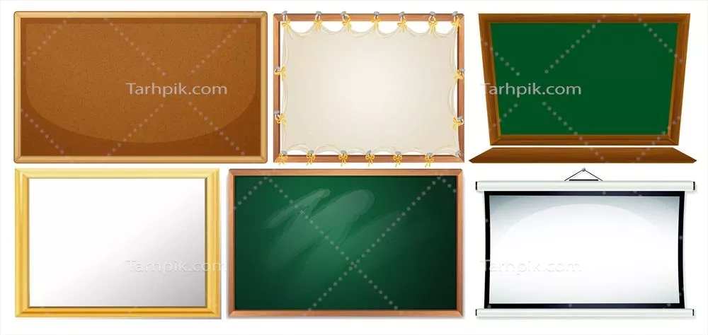 وکتور مجموعهای از تصاویر مختلف تختههای بازی با طراحیهای جذاب و متنوع